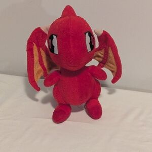 Neopets Shoyru Red Dragon Plush Toy - Kids Soft Stuffed Animal. Vintage. GUC.